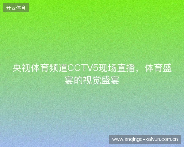 央视体育频道CCTV5现场直播,体育盛宴的视觉盛宴 央视体育频道CCTV5现场直播,体育盛宴的视觉盛宴